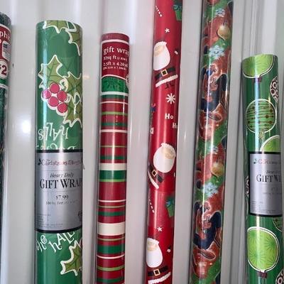 A lot of this gift wrap is new in packaging. 
View all 100+ lots at https://texastauctions.com