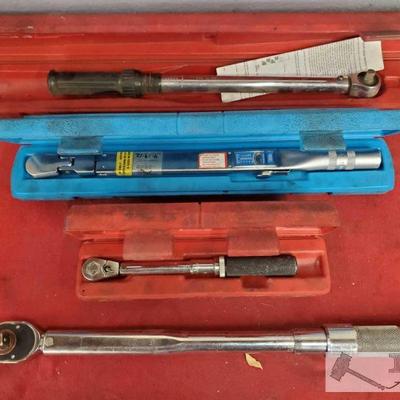 4306: 4 Torque Wrenches Matco, Proto, Craftsman and more
4 Torque Wrenches
