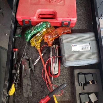 601: Matco Quick Probes, Car Quest Relay Test Jumper Kit, Surpro Circut Tester, and More
Also includes Enerpac E66331, Matco Quick Probe...
