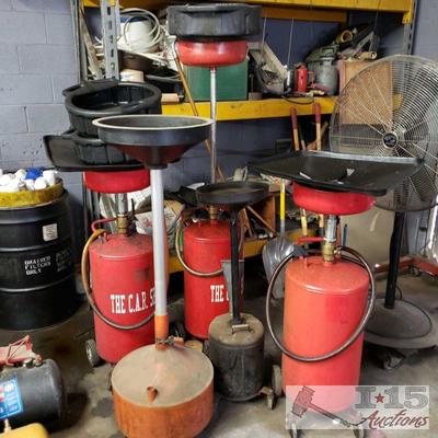 5221: 5 Oil Catch Bins and 3 catch pans
5 Oil Catch Bins and 3 catch pans