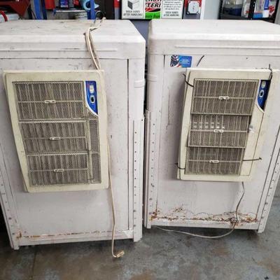 990:2 Phoenix Model CPC4000 Evaportive Coolers
Both measure approximately 46.5" x 28" x 31"