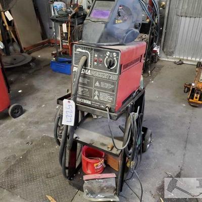 5227: Plasma Pocket 30
Includes plasma cutter, helmet, cart, 2 gas tanks and more! Measures approx 13"x31"x42"