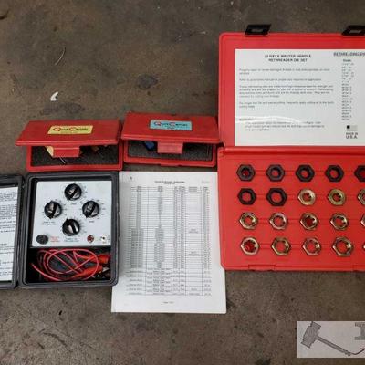 4208: Standard/ metric Drill centering tools, Matco Spindle rethreader die set, gauge tester
QSCIC, QCMIC, SR20K, 3385