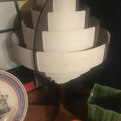 Black and White Mid-Century Table lamp