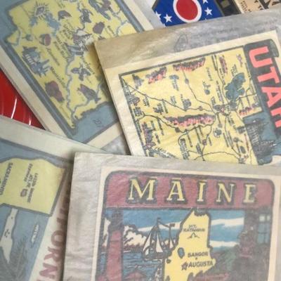 Vintage Auto Decals of the States 
