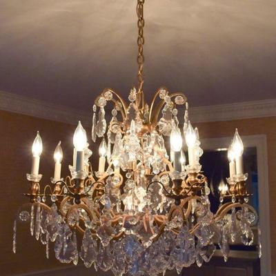 Schonbek crystal chandelier