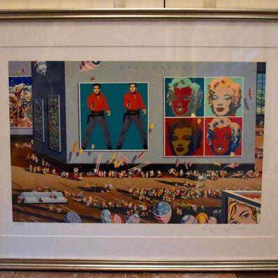 "Warhol Museum 1988" signed limited edition serigraph by Hiro Yamagata