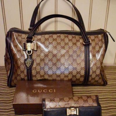 Gucci handbag and wallet