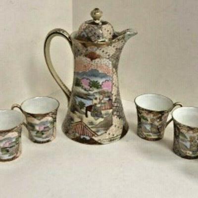 DG38: Satsuma tea set for Six, c. 1925 LOCAL PICKUP   https://www.ebay.com/itm/123960415263