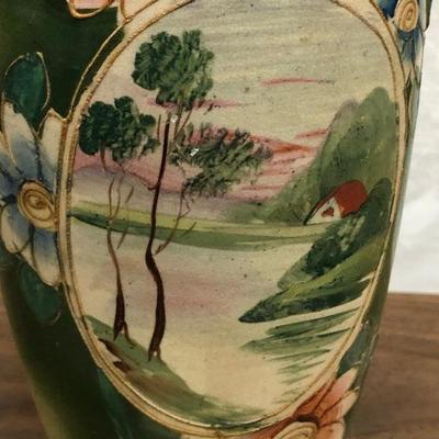 LAN704: Hand Painted Japanize Pottery Vase  https://www.ebay.com/itm/123960408643