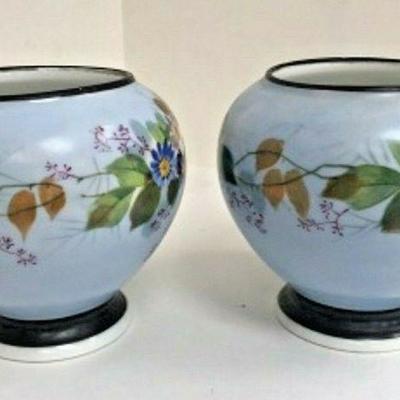 DG15: PAIR of OLD PARIS 19th century vases 6 in   https://www.ebay.com/itm/123960422815