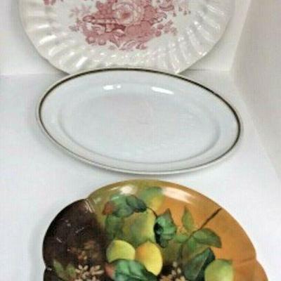 DG48: Three antique European large turkey platters- Doulton, Haviland, Burslem   https://www.ebay.com/itm/123960411836