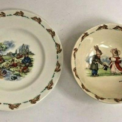 DG06: Bunnykins bowl and plate 8in & 6in   https://www.ebay.com/itm/123960425182