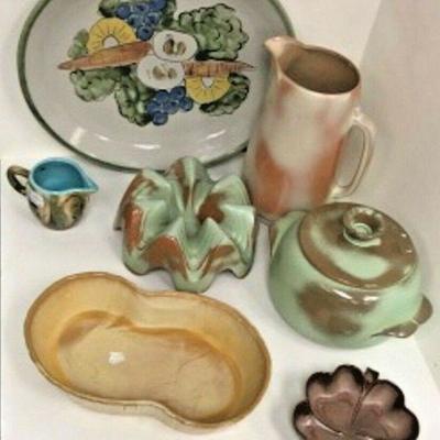 DG29: 6 PCS- LG Louisville pottery tray, 4 PCS Frankoma,1 pc Dryden LOCAL PICKUP  https://www.ebay.com/itm/123960418132