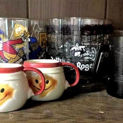 NNT022 Collectible Cups - McDonalds, Jolly Roger, Coca-Cola, More