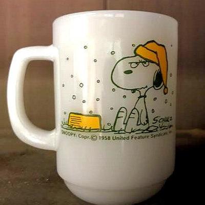 NNT058 Snoopy 1958 Fire King Mug