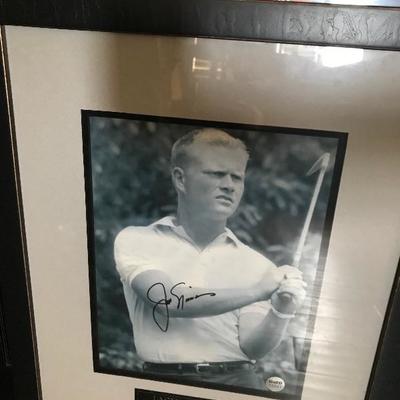 Jack Nicklaus. Signed with COA