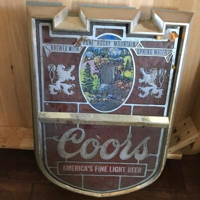 Coors wall sign