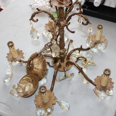 Vintage five arm chandelier