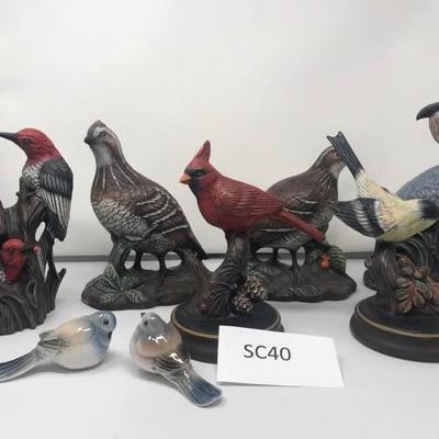 Ceramic and Porcelain Bird Sculptures