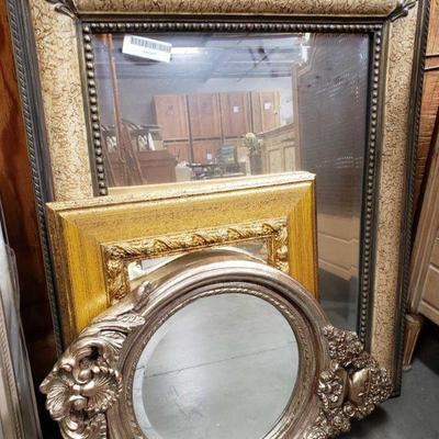 3 Framed Mirrors
Frames measure approximately 19
