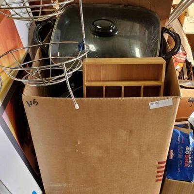 Kitchen Utensils, Pasta Pro, Pans and More
Includes fruit rack, flatware organizer, coffee press, pots, pasta pro, and More

