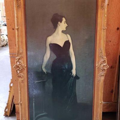 Framed Oil Transfer on Canvas
Canvas measures approximately 39.25
