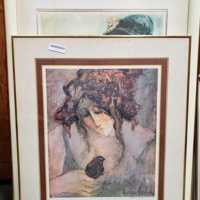 2 Barbara A. Wood Signed Lithographs, 133/750
Art measures approximately 23