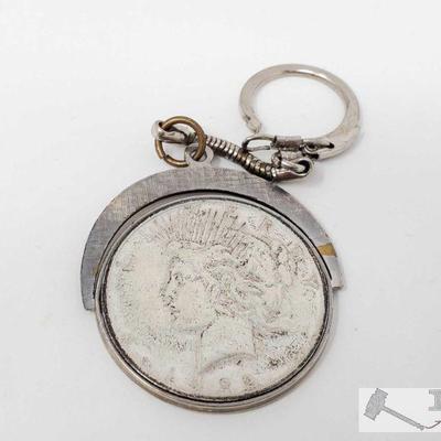 1922-D Silver Peace Dollar Key Chain
Denver Mint 
J4 2 of 4