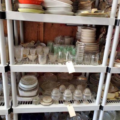 1052: Various Kitchen Glassware
Includes cups, coffee mugs, plates and more!