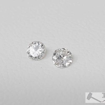107: Two 1/16ct Loose Diamonds
Each one is approx 1/16ct 
J24 4 of 5