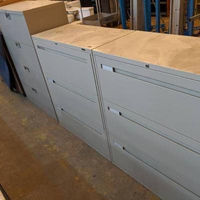 (3) Lateral File Cabinets