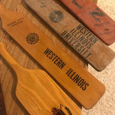 Western Illinois Pledge Paddles 
