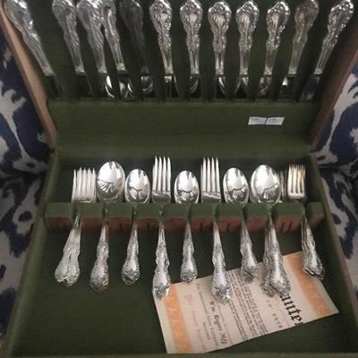 W Rodgers, Silver Plate, Flatware, 79 pieces 