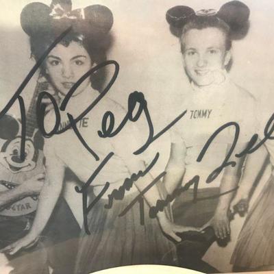 Mickey Mouse Club Photo, signed by Tommy Lee