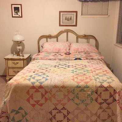 Full size bed and quilts