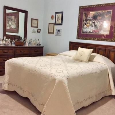 Pillow top mattress set, bedroom suite