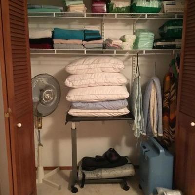Fan, Hospital Bed Table, Bed Pillows, Throw Blankets, Adult Disposal Underwear