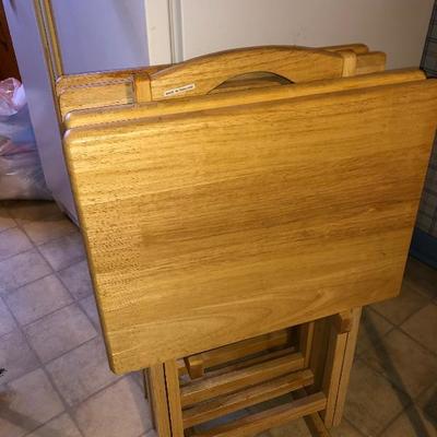 Set of TV trays
$20