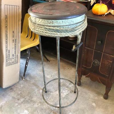 Metal tall plant stand
$18