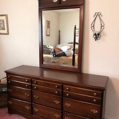 Carolina Furniture triple dresser w/mirror
$150