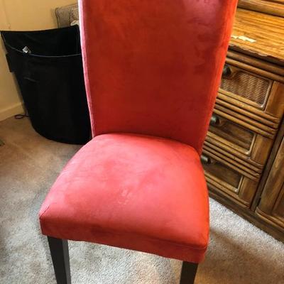 Red Upholstered chair
$18