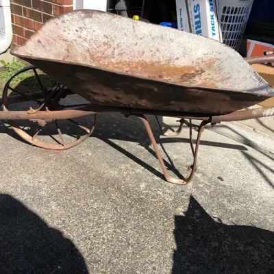 Antique metal wheelbarrow
$60