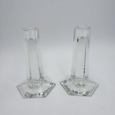 Tiffany Crystal Candlesticks