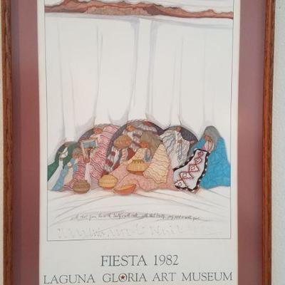 Fiesta 1982 Laguna Gloria Art Museum Framed Art