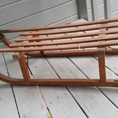 Vintage wood sled