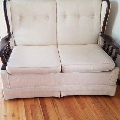 Great addition for holiday guests- A vintage pull out sleeper sofa