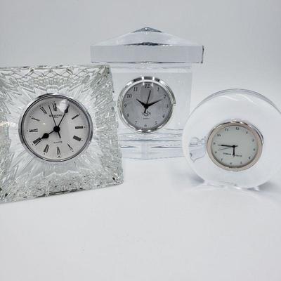 Lenox, Waterford & Pearce Clock Set