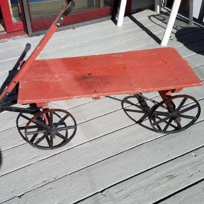 Vintage wood and iron wagon/cart
