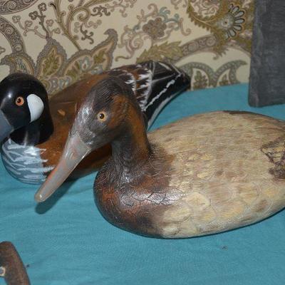 Signed Duck Decoy Glass Eyes